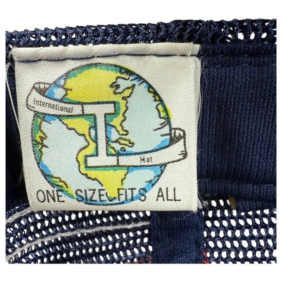 Vintage Auburn Tigers War Eagles Snapback Hat Cap Navy Mesh Trucker 3 Stripes - Picture 9 of 10